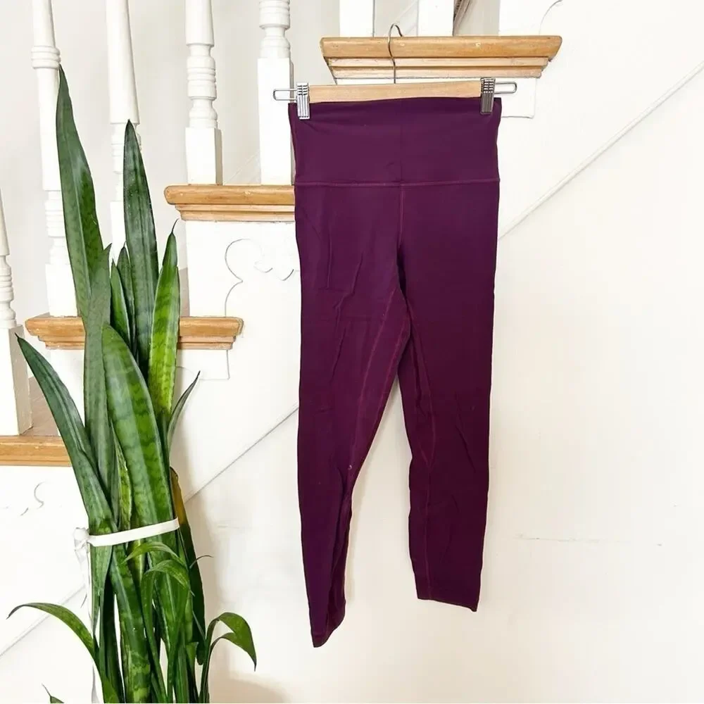 Lululemon Align Purple High-Rise Activewear Sweat-Wicking Leggings Size 4